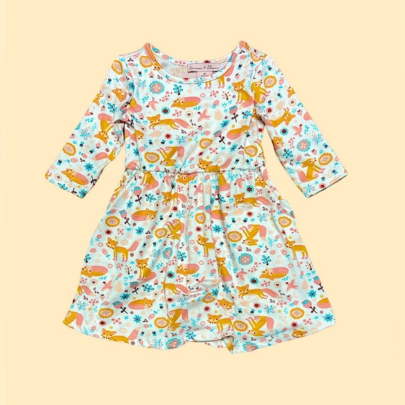 Emma & Elsa Other - 2T Foxes with pockets